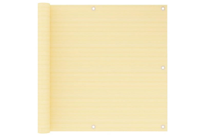 Parvekkeen suoja beige 90x500 cm HDPE - Puutarhakalusteet - Parveke - Turvallisuus & parvekkeen tuulisuoja - Parvekesuoja