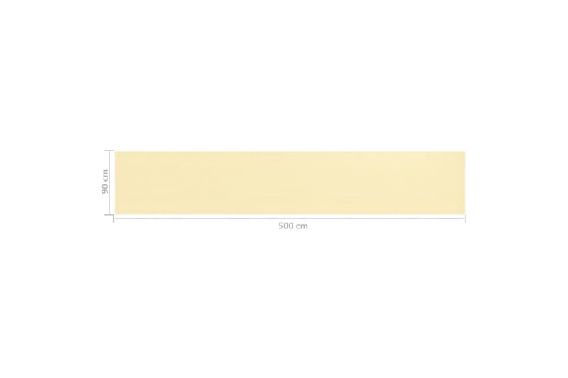 Parvekkeen suoja beige 90x500 cm HDPE - Puutarhakalusteet - Parveke - Turvallisuus & parvekkeen tuulisuoja - Parvekesuoja
