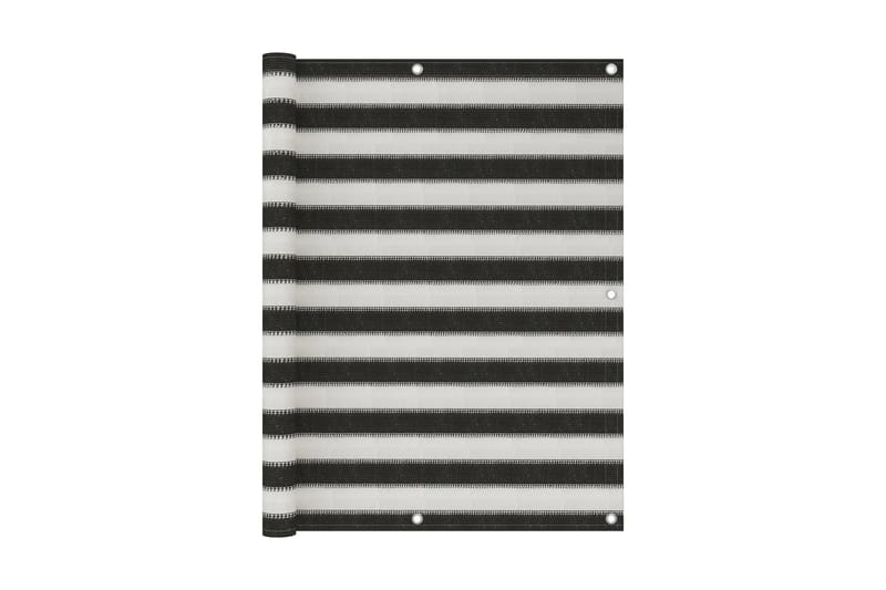 Parvekkeen suoja HDPE 120x400 cm antrasiitti ja valkoinen - Antrasiitti - Puutarhakalusteet - Parveke - Turvallisuus & parvekkeen tuulisuoja - Parvekesuoja