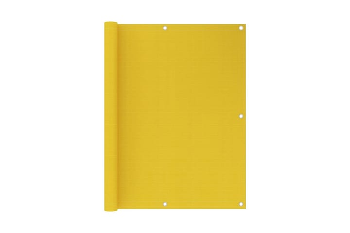 Parvekkeen suoja keltainen 120x400 cm HDPE - Keltainen - Parvekesuoja