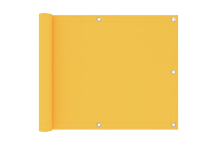 Parvekkeen suoja keltainen 75x400 cm Oxford kangas - Keltainen - Parvekesuoja