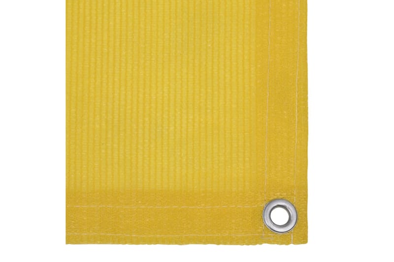 Parvekkeen suoja keltainen 75x500 cm HDPE - Keltainen - Puutarhakalusteet - Parveke - Turvallisuus & parvekkeen tuulisuoja - Parvekesuoja
