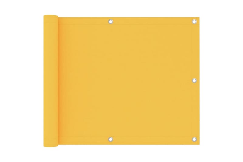 Parvekkeen suoja keltainen 75x500 cm Oxford-kangas - Keltainen - Puutarhakalusteet - Parveke - Turvallisuus & parvekkeen tuulisuoja - Parvekesuoja