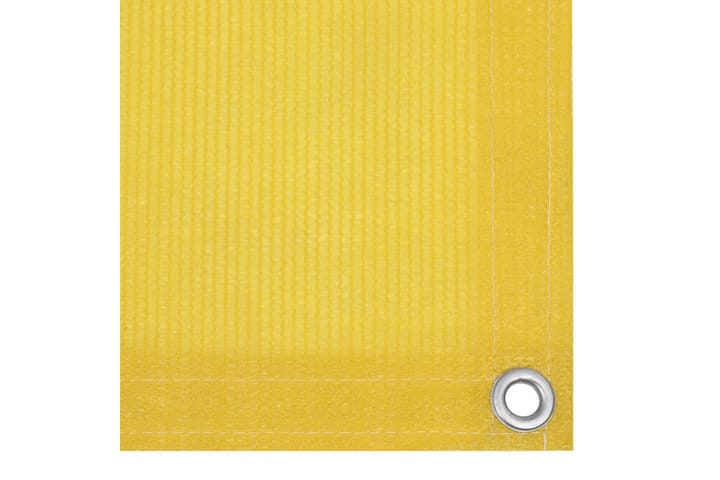 Parvekkeen suoja keltainen 75x600 cm HDPE - Keltainen - Parvekesuoja