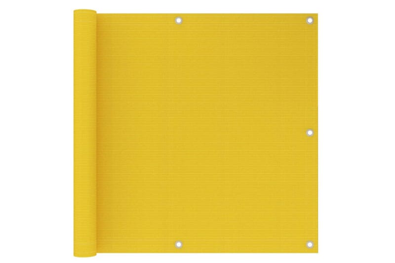Parvekkeen suoja keltainen 90x500 cm HDPE - Puutarhakalusteet - Parveke - Turvallisuus & parvekkeen tuulisuoja - Parvekesuoja