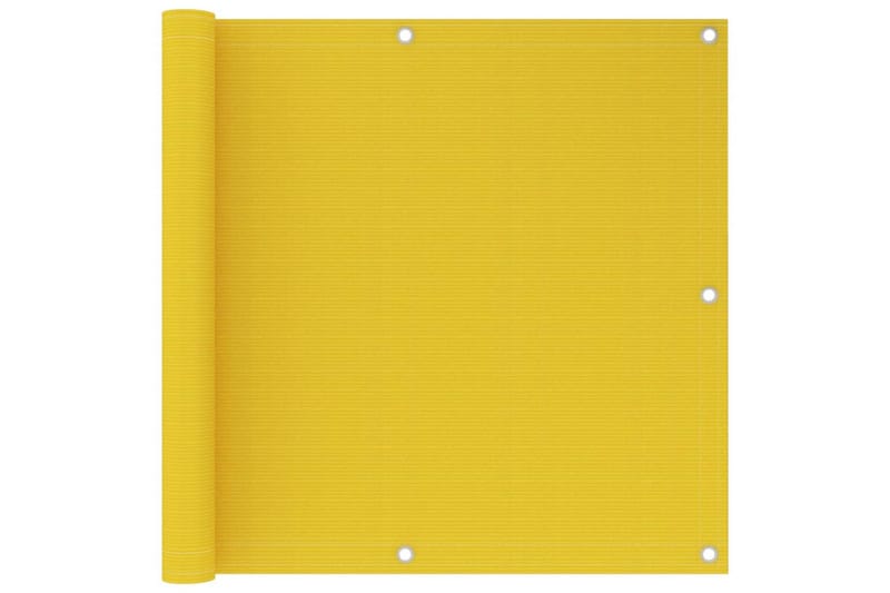 Parvekkeen suoja keltainen 90x600 cm HDPE - Puutarhakalusteet - Parveke - Turvallisuus & parvekkeen tuulisuoja - Parvekesuoja
