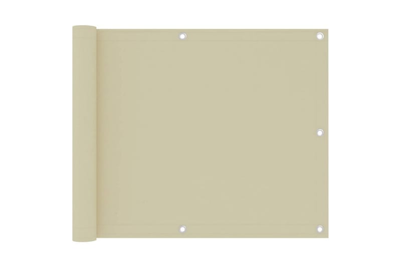 Parvekkeen suoja kerma 75x500 cm Oxford kangas - Kerma - Puutarhakalusteet - Parveke - Turvallisuus & parvekkeen tuulisuoja - Parvekesuoja