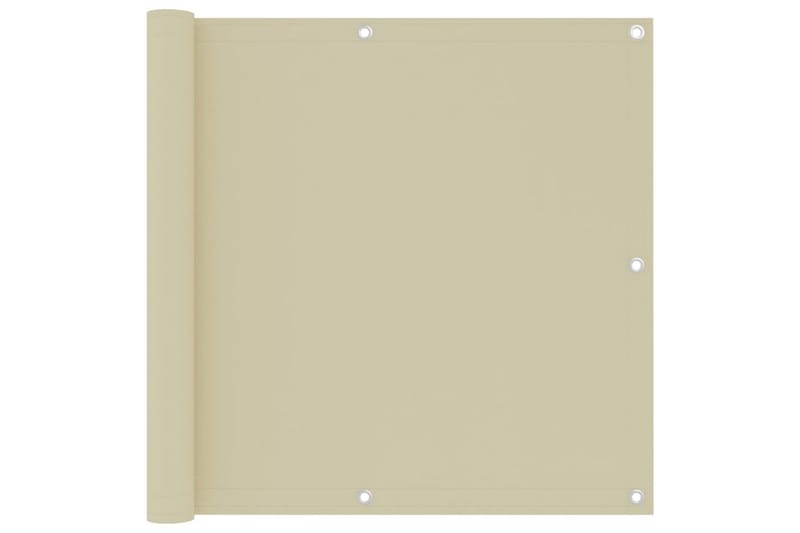 Parvekkeen suoja kerma 90x500 cm Oxford kangas - Kerma - Puutarhakalusteet - Parveke - Turvallisuus & parvekkeen tuulisuoja - Parvekesuoja