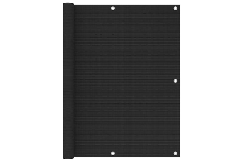 Parvekkeen suoja musta 120x400 cm HDPE - Puutarhakalusteet - Parveke - Turvallisuus & parvekkeen tuulisuoja - Parvekesuoja