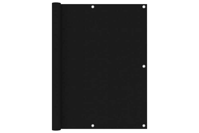 Parvekkeen suoja musta 120x500cm Oxford kangas - Musta - Puutarhakalusteet - Parveke - Turvallisuus & parvekkeen tuulisuoja - Parvekesuoja