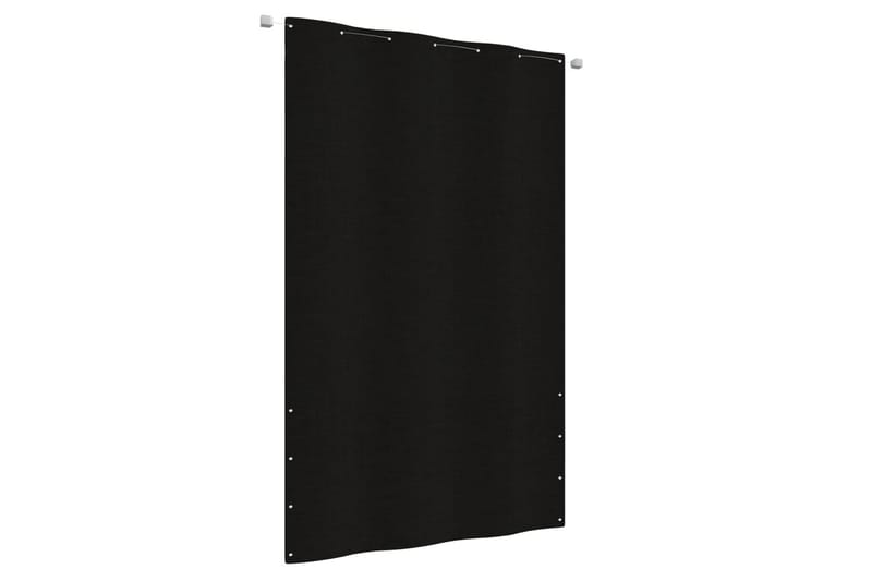 Parvekkeen suoja musta 140x240 cm Oxford kangas - Musta - Puutarhakalusteet - Parveke - Turvallisuus & parvekkeen tuulisuoja - Parvekesuoja