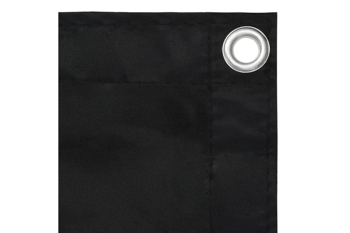Parvekkeen suoja musta 90x300 cm Oxford kangas - Musta - Parvekesuoja