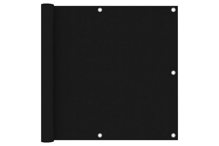 Parvekkeen suoja musta 90x300 cm Oxford kangas - Musta - Parvekesuoja
