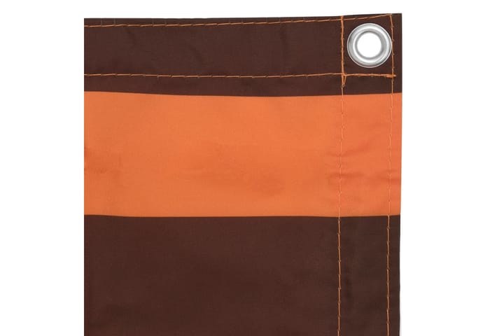 Parvekkeen suoja oranssi ja ruskea 120x400 cm Oxford kangas - Monivärinen - Parvekesuoja