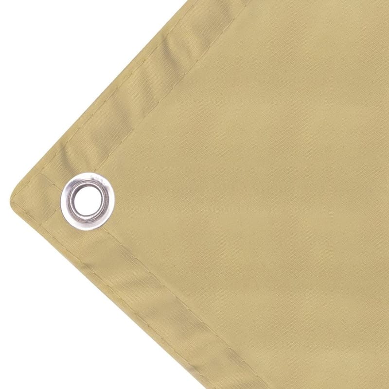 Parvekkeen suoja Oxford-kangas 75x400 cm Beige - Beige - Puutarhakalusteet - Parveke - Turvallisuus & parvekkeen tuulisuoja - Parvekesuoja