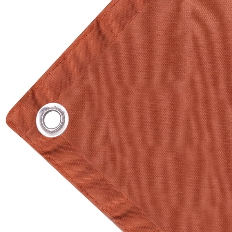 Parvekkeen Suoja Oxford Kangas 90x400 cm Terrakotta - Oranssi - Puutarhakalusteet - Parveke - Turvallisuus & parvekkeen tuulisuoja - Parvekesuoja