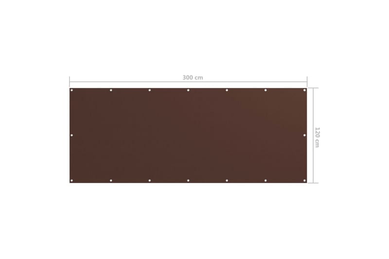 Parvekkeen suoja ruskea 120x300 cm Oxford kangas - Ruskea - Puutarhakalusteet - Parveke - Turvallisuus & parvekkeen tuulisuoja - Parvekesuoja