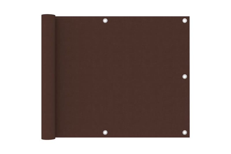 Parvekkeen suoja ruskea 75x500 cm Oxford-kangas - Ruskea - Puutarhakalusteet - Parveke - Turvallisuus & parvekkeen tuulisuoja - Parvekesuoja