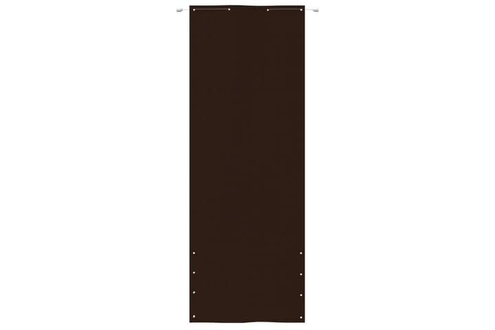 Parvekkeen suoja ruskea 80x240 cm Oxford kangas - Ruskea - Parvekesuoja