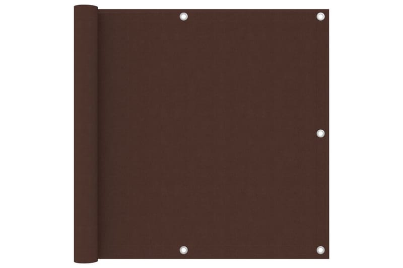 Parvekkeen suoja ruskea 90x500 cm Oxford-kangas - Ruskea - Puutarhakalusteet - Parveke - Turvallisuus & parvekkeen tuulisuoja - Parvekesuoja