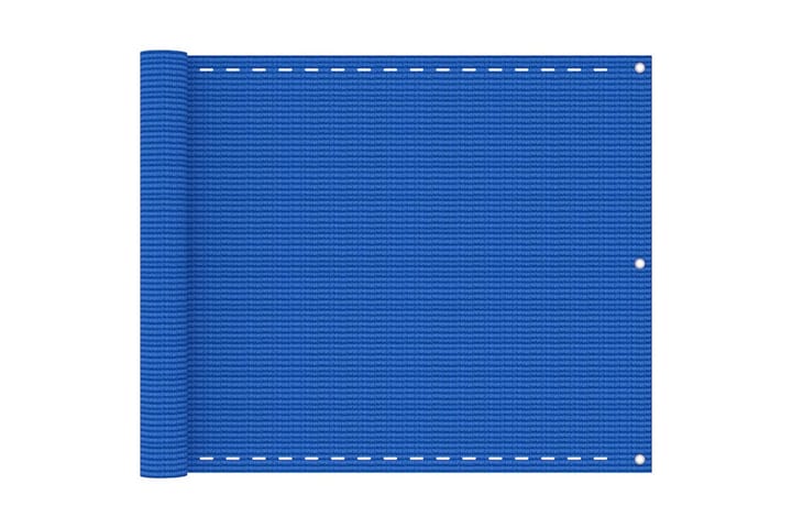 Parvekkeen suoja sininen 75x500 cm HDPE - Sininen - Parvekesuoja