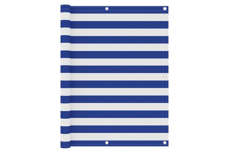 Parvekkeen suoja sinivalkoinen 120x500 cm Oxford kangas - Monivärinen - Puutarhakalusteet - Parveke - Turvallisuus & parvekkeen tuulisuoja - Parvekesuoja