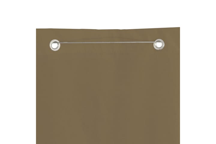 Parvekkeen suoja taupe 120x240 cm Oxford kangas - Taupe - Parvekesuoja
