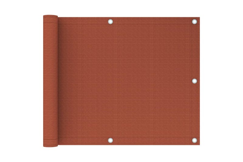Parvekkeen suoja terrakotta 75x500 cm HDPE - Puutarhakalusteet - Parveke - Turvallisuus & parvekkeen tuulisuoja - Parvekesuoja