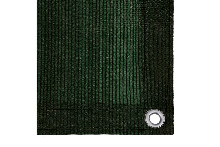 Parvekkeen suoja tummanvihreä 75x600 cm HDPE - Vihreä - Parvekesuoja