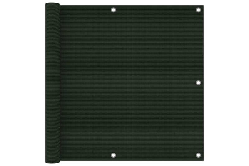 Parvekkeen suoja tummanvihreä 90x400 cm HDPE - Puutarhakalusteet - Parveke - Turvallisuus & parvekkeen tuulisuoja - Parvekesuoja