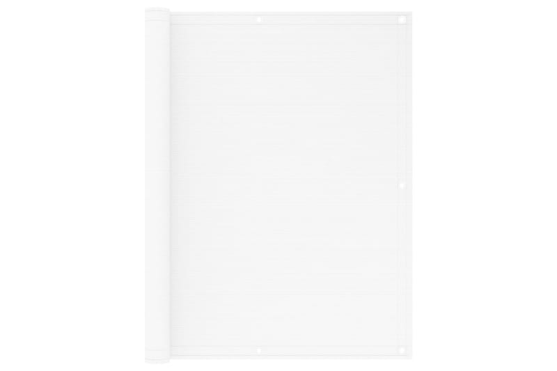 Parvekkeen suoja valkoinen 120x400 cm HDPE - Puutarhakalusteet - Parveke - Turvallisuus & parvekkeen tuulisuoja - Parvekesuoja