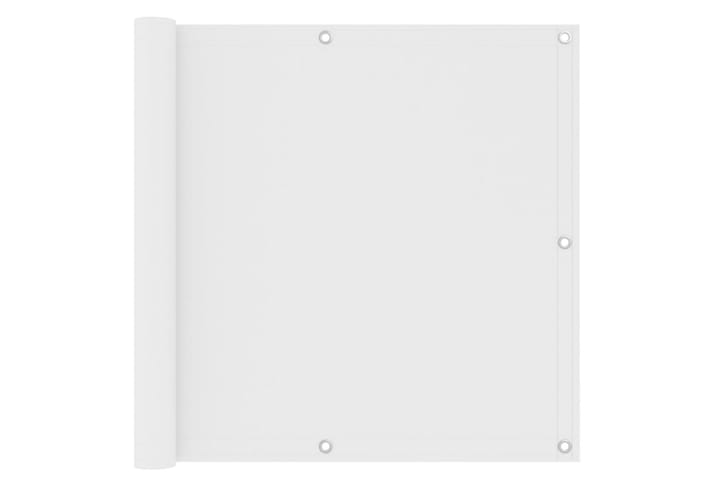 Parvekkeen suoja valkoinen 90x400 cm Oxford kangas - Valkoinen - Parvekesuoja