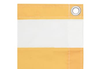 Parvekkeen suoja valkoinen ja keltainen 120x300cm Oxford - Monivärinen - Puutarhakalusteet - Parveke - Turvallisuus & parvekkeen tuulisuoja - Parvekesuoja