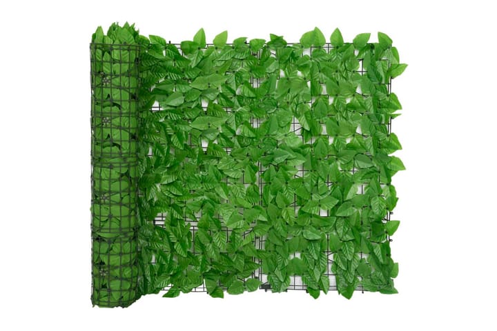 Parvekkeen suoja vihreillä lehdillä 300x100 cm - Parvekesuoja