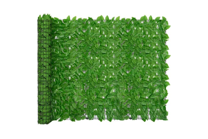 Parvekkeen suoja vihreillä lehdillä 300x150 cm - Parvekesuoja