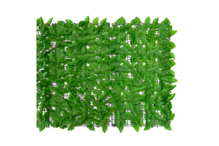 Parvekkeen suoja vihreillä lehdillä 400x100 cm - Parvekesuoja