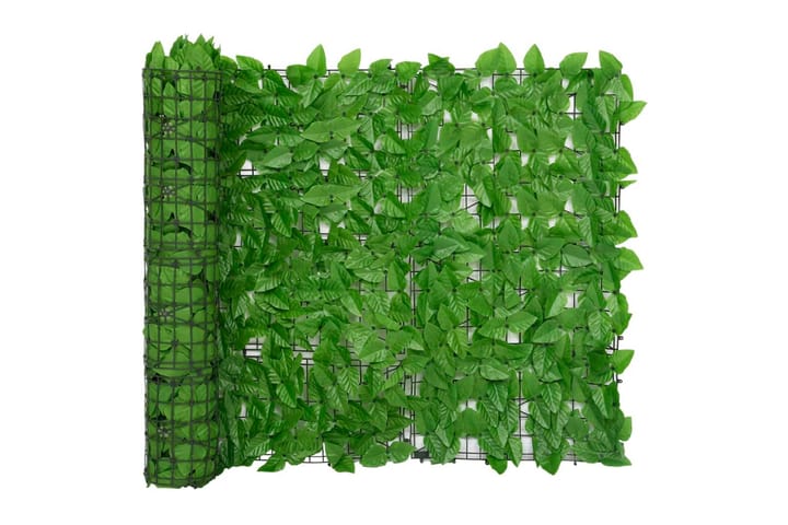 Parvekkeen suoja vihreillä lehdillä 500x100 cm - Parvekesuoja