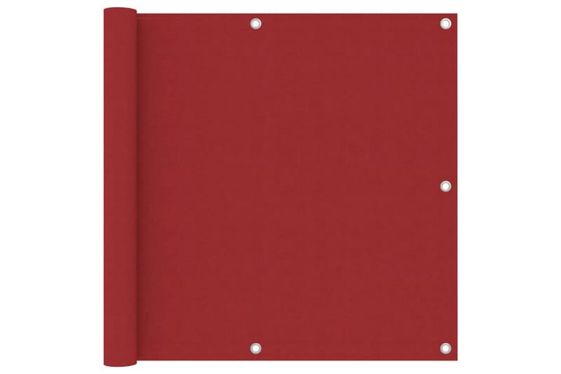 Parvekkeen suoja punainen 90x600 cm Oxford kangas - Punainen - Puutarhakalusteet - Parveke - Turvallisuus & parvekkeen tuulisuoja - Parvekesuoja