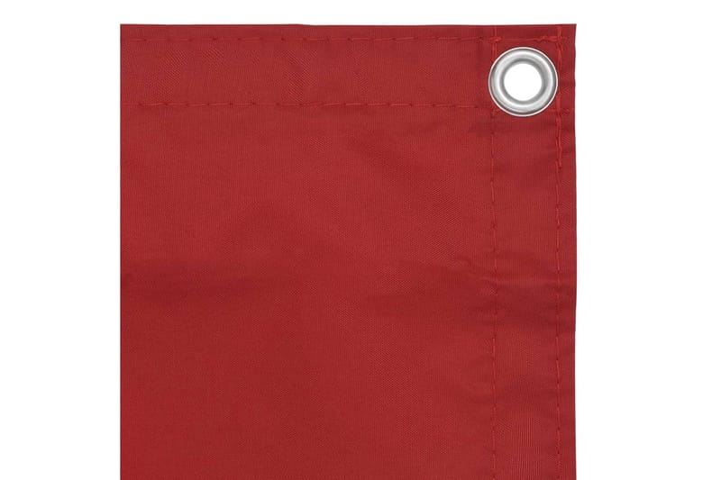 Parvekkeen suoja punainen 75x500 cm Oxford-kangas - Punainen - Puutarhakalusteet - Parveke - Turvallisuus & parvekkeen tuulisuoja - Parvekesuoja