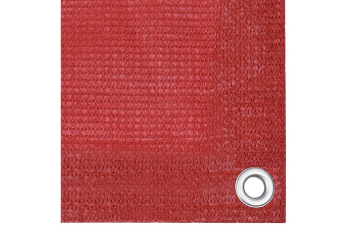 Parvekkeen suoja punainen 75x600 cm HDPE - Punainen - Parvekesuoja