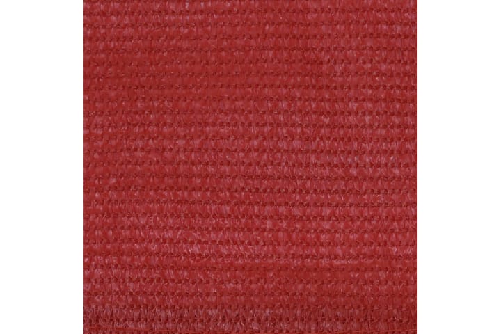 Parvekkeen suoja punainen 75x400 cm HDPE - Punainen - Parvekesuoja