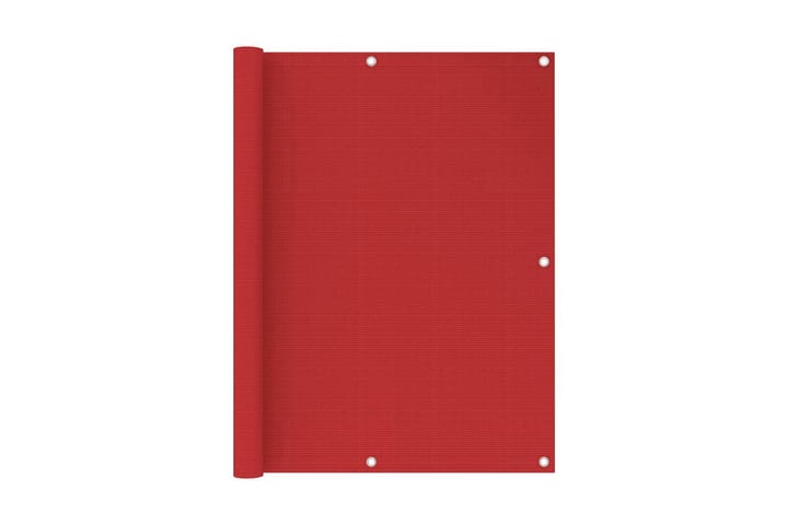 Parvekkeen suoja punainen 120x400 cm HDPE - Punainen - Parvekesuoja