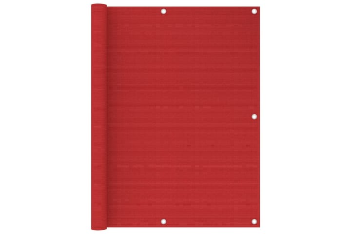 Parvekkeen suoja punainen 120x500 cm HDPE - Parvekesuoja