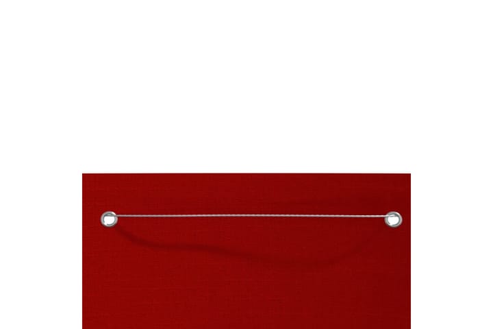 Parvekkeen suoja punainen 80x240 cm Oxford kangas - Punainen - Parvekesuoja