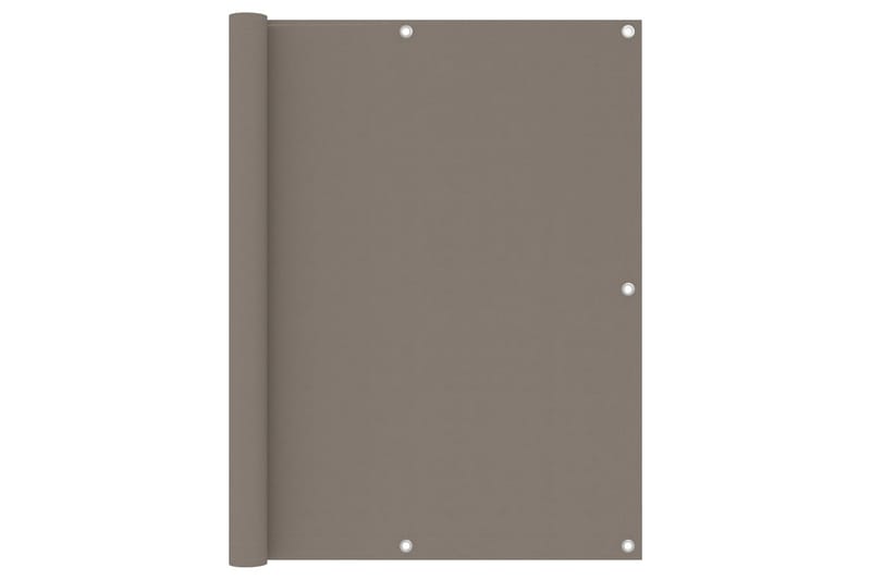 Parvekkeen suoja harmaanruskea 120x500 cm Oxford kangas - Taupe - Puutarhakalusteet - Parveke - Turvallisuus & parvekkeen tuulisuoja - Parvekesuoja