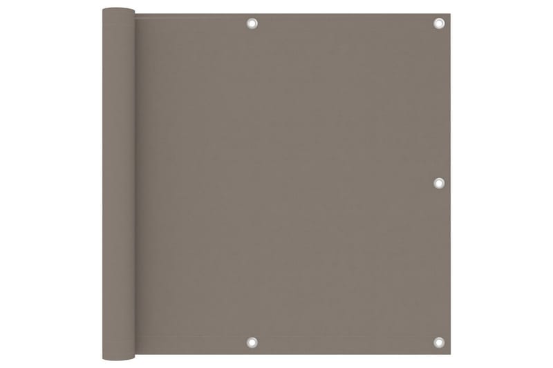 Parvekkeen suoja harmaanruskea 90x600 cm Oxford kangas - Taupe - Puutarhakalusteet - Parveke - Turvallisuus & parvekkeen tuulisuoja - Parvekesuoja