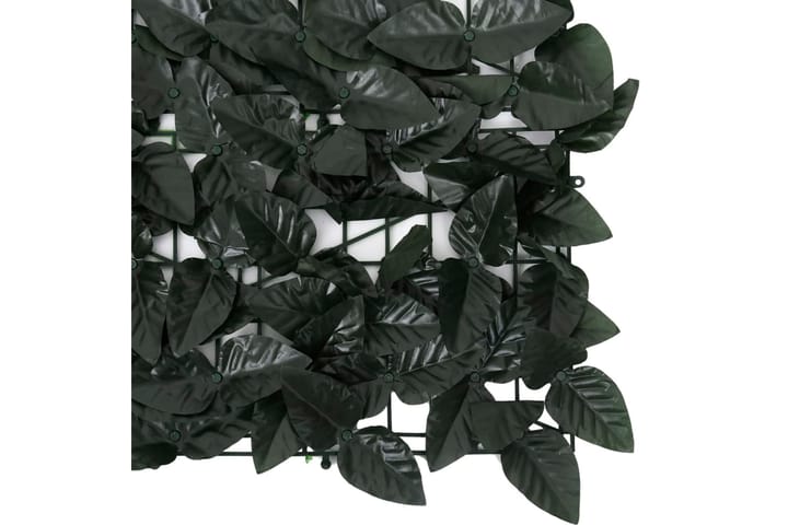 Parvekkeen suoja tummanvihreillä lehdillä 500x75 cm - Parvekesuoja