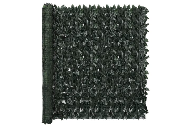Parvekkeen suoja tummanvihreillä lehdillä 600x150 cm - Parvekesuoja