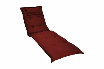 Aurinkotuolin pehmuste Fritab Canyon-aurinkotuolin pehmuste niskatyynyllä Wine red