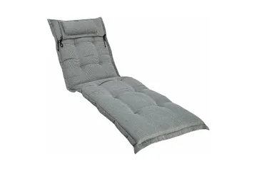 Aurinkotuolin pehmuste Fritab Canyon-aurinkotuolin pehmuste niskatyynyllä Ljusgrå